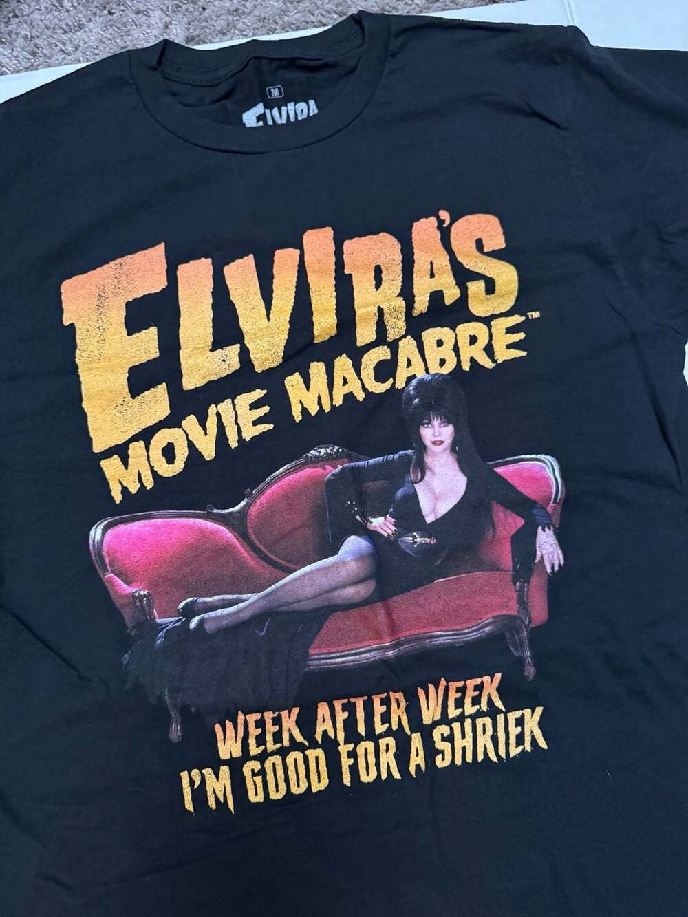 Civida Elvira's Movie Macabre Week After Week I'm Good For A Shriek T-Shirt